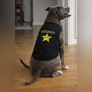 dog halloween costume Sheriff size XL NWT
